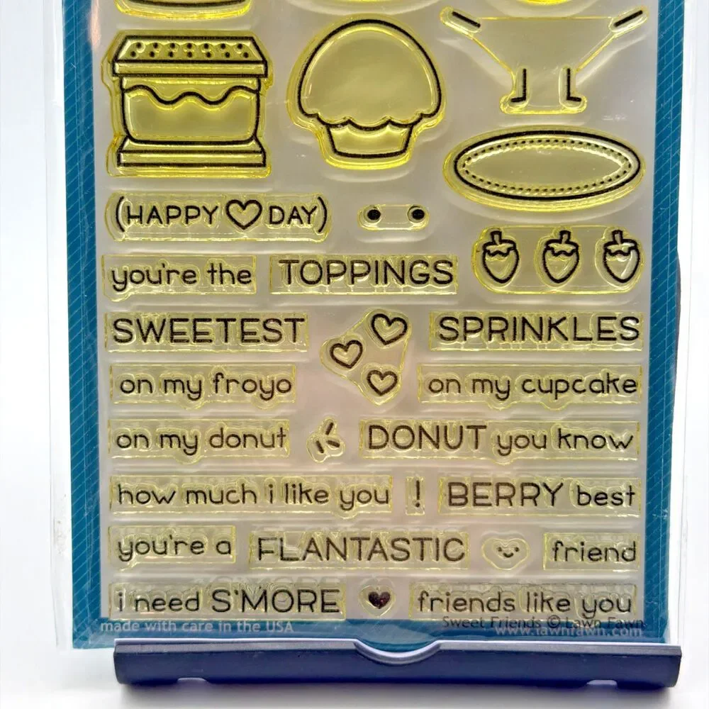 Lawn Fawn Stamp And Die Set Sweet Friends